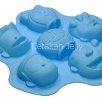 Cetakan Silikon Puding Kue Doraemon, Nobita & Friends