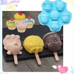 Cetakan Silikon Puding Kue Doraemon, Nobita & Friends
