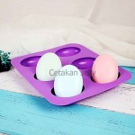 Cetakan Silikon Sabun Goose Egg 6 cavity (Telur Angsa)