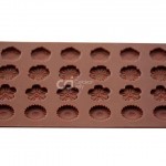 Cetakan Silikon Coklat Mini Flower Sheet