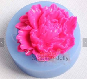 Cetakan Silikon Fondant Pink Peony