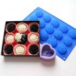 Cetakan Silikon Coklat Puding Rose 15 cavity I