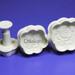 Cetakan Cookies Rose Plunger