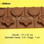 Cetakan Silikon Coklat Permen Lolipop Sun & Star