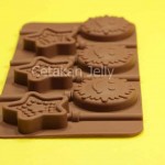 Cetakan Silikon Coklat Permen Lolipop Sun & Star