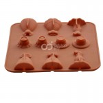 CJ Cetakan Silikon Coklat Puding Woman Dress