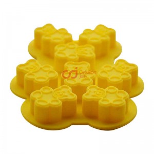 CJ Cetakan Silikon Coklat Puding Mini Bear 8 cavity