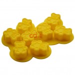 CJ Cetakan Silikon Coklat Puding Mini Bear 8 cavity
