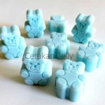 CJ Cetakan Silikon Coklat Puding Mini Bear 8 cavity