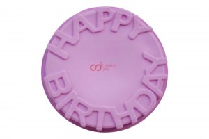Cetakan Silikon Puding Kue Happy Birthday Pan