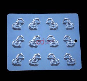 CJ Cetakan Plastik Coklat Little Pony 3D 12 cav Plastik