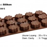 Cetakan Silikon Coklat Puding Mini Leaf Clover