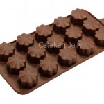 Cetakan Silikon Coklat Puding Mini Leaf Clover