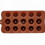 Cetakan Silikon Coklat Puding Mini Mix Swirl 15 cav