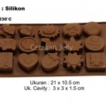 Cetakan Coklat / Puding Love Couple
