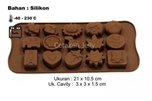 Cetakan Coklat / Puding Love Couple