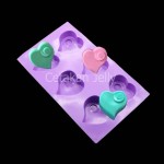 Cetakan Kue Puding Medium Style Heart 6 cav
