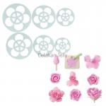 Alat Hias Kue Rose Petal Cutter Set of 11 Pcs
