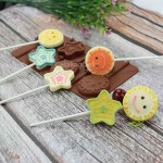 Cetakan Silikon Coklat Permen Lolipop Sun & Star