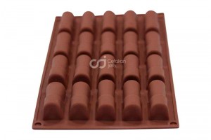 CJ Cetakan Silikon Coklat Puding Log 20 cavity