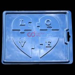 CJ Cetakan Coklat Praline Love Puzzle Plastik
