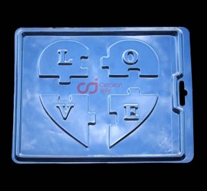 CJ Cetakan Coklat Praline Love Puzzle Plastik