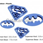 Cetakan Cookie Cutter Batman Superman