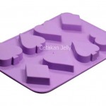 CJ Cetakan Silikon Sabun Coklat Pudding Jelly Poker