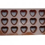 CJ Cetakan Silikon Coklat Puding Sweet Heart 15 cavity