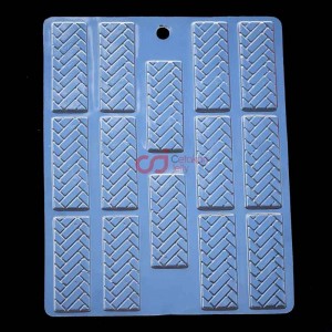 Cetakan Coklat Pagar Tile 01 Plastik