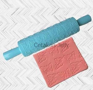 Rolling Pin Motif Kupu Kupu