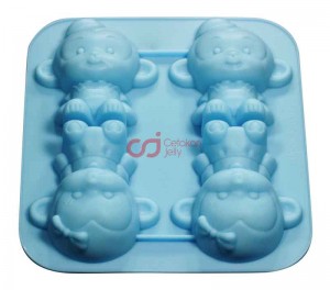 Cetakan Silikon Puding Kue Yoyo Cici 4 cavity