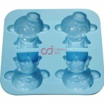 Cetakan Silikon Puding Kue Yoyo Cici 4 cavity