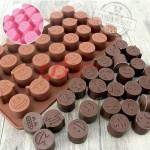 Cetakan Silikon Coklat Puding Emoji 28 cav