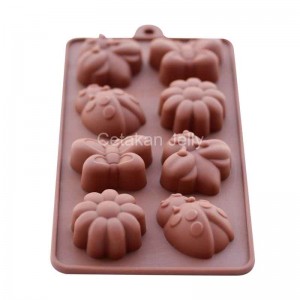 CJ Cetakan Silikon Coklat Puding Mini Flower & Butterfly