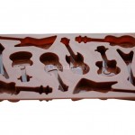 CJ Cetakan Silikon Coklat Puding Mini Guitar 10 Cav