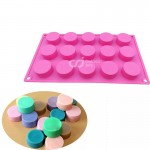 CJ Cetakan Silikon Kue Puding Round Cupcake 15 cav