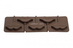 Cetakan Coklat Permen Lips Lolipop Silikon