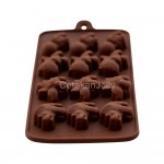 Cetakan Silikon Coklat Puding Mini Dino 12 cav