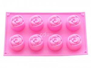 CJ Cetakan Kue Puding Rose 8 cavity III