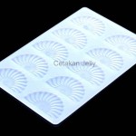 Cetakan Silikon Coklat Fondant Pagar Kipas II – Hand Fan Sheet II