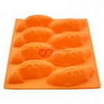 CJ Cetakan Silikon Puding Kue Koi 8 cavity
