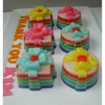 Cetakan Kue Puding Gift 6 cavity II Silikon