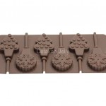 Cetakan Coklat Permen Christmas Tree Lolipop Silikon