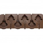 Cetakan Coklat Permen Christmas Tree Lolipop Silikon