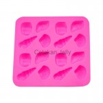 CJ Cetakan Coklat Puding Sea Shell 16 cavity Silikon