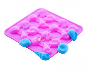 CJ Cetakan Coklat Puding Sea Shell 16 cavity Silikon