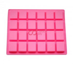 CJ Cetakan Coklat Puding Box 3×4 cm 24 cavity Silikon
