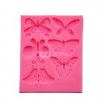 CJ Cetakan Fondant Clay Butterfly 6 cav