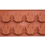 CJ Cetakan Silikon Coklat Puding Leaf IV